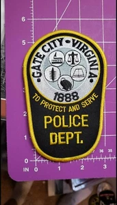Gate City Virginia POLICE shoulder patch-new - Picture 1 of 2
