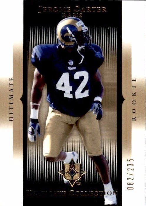 2005 Ultimate Collection #189 Jerome Carter RC #082/235 (ref 16713) - Image 1 of 2