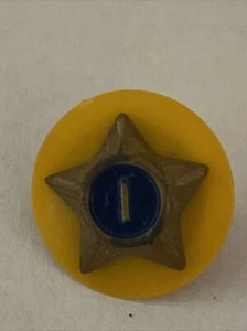 Vintage Boy Cub Scout Service Star Year Pin 1 BSA Blue Enamel Ball Collectible - Picture 1 of 2