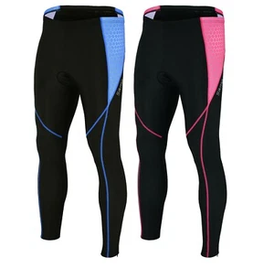 Women Cycling Tights 3D GEL Padded Compression Ladies pant Leggings Trousers - Picture 1 of 23