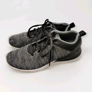 Vionic 335 Adley Womens Black Gray Lace Up Knit Shoes - Size 9 - Picture 1 of 8