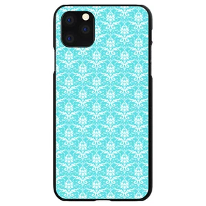 Hard Case Hülle für iPhone / Samsung Galaxy Baby Blau Weiß Damast Muster - Bild 1 von 38