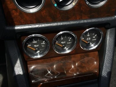 Barra de aceite Volt VDO para Audi 80 90 B4 S2 anillos de salpicadero de aluminio pulido 3 piezas Foto 1 de 4