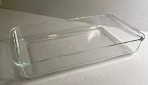 PYREX 232 transparente 2 Qt. Cazuela plato 11,75"" x 7,5"" X 1,75"" - vintage - Imagen 1 de 3