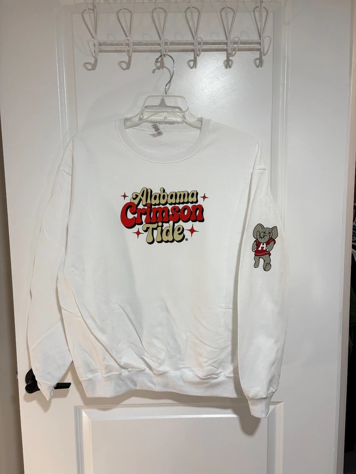 Vintage Alabama Crimson Tide Pullover 90s Sweatshirt Sweater Sz L Football - Image 1 of 1