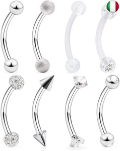 AceFun 16G - Piercing a banana, per sopracciglia, ombelico, anelli per Helix - Foto 1 di 6