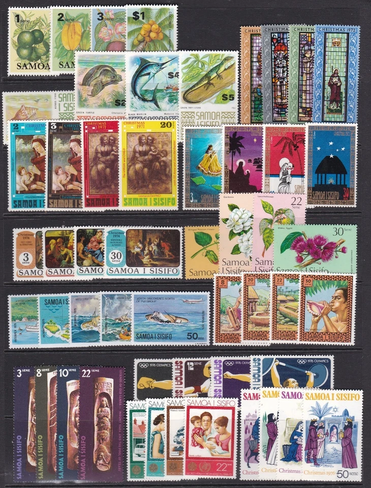 COLECCIÓN SAMOA AÑOS 70 55 SELLOS NUNCA ARTICULADOS COMO NUEVO Foto 1 de 1
