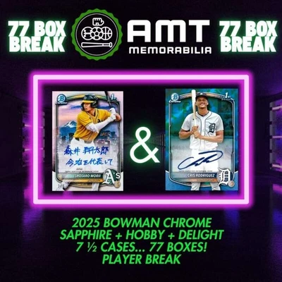 Estuche Sammy Sosa 2025 Bowman Cromo Zafiro Hobby Delight 77X Box Break #10 Foto 1 de 3