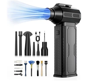Compressed Air Duster, 130,000RPM Ultra-Powerful Cordless Electric Air Duster - Picture 1 of 6