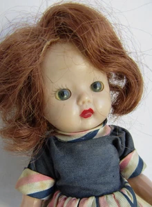 Vintage 1950's Nancy Ann 8" MUFFIE, Painted Lash, Strung Doll - Picture 1 of 4