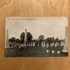 Hill Side Cemetery, W. Farmington, OhioCartolina pubblicata 1920 - Foto 1 di 5