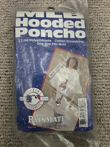 MLB Cleveland Indians Team Logo Weather Hooded Poncho NEW ORIGINAL Package - Picture 1 of 7