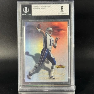 Tom Brady 2000 Fleer Showcase #136 RC Rookie /2000 BGS 8 - Picture 1 of 2