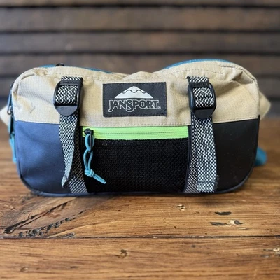 JanSport выход талии упаковка/посадки зеленый черный желтовато-коричневый Aqua регулируемый - Изображение 1 из 4