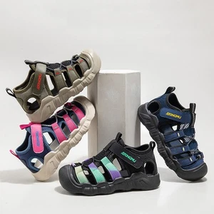 KIDS SPORTS SUMMER OUTDOOR WALKING GIRLS BOYS CLOSED TOE SANDALS SHOES UK - Picture 1 of 14