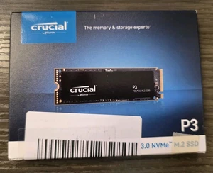 Crucial P3 Plus 1TB PCIe Gen4 3D NAND NVMe M.2 SSD up to 5000MB/s - Afbeelding 1 van 2