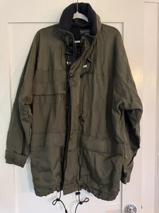Banana Republic Jacket Mens Large Green Field Coat Water Resistant 4 Pocket CE - Picture 1 of 8