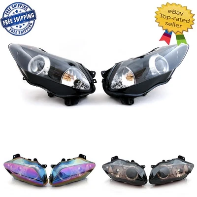 NEW Headlight Head Light Lamp Assembly Clear For Yamaha YZF-R1 YZF R1 2007-2008 Foto 1 de 4