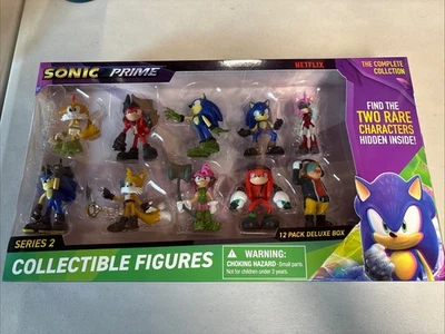 Sonic Prime Serie 2 The Complete Collection Paquete de 12 Figuras Caja De Lujo NUEVO Foto 1 de 3