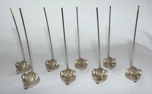 Vintage Napier Mäuse Käse Vorspeise Picks Hors D'Oeuvres 1960er 8er Set Maus - Bild 1 von 8
