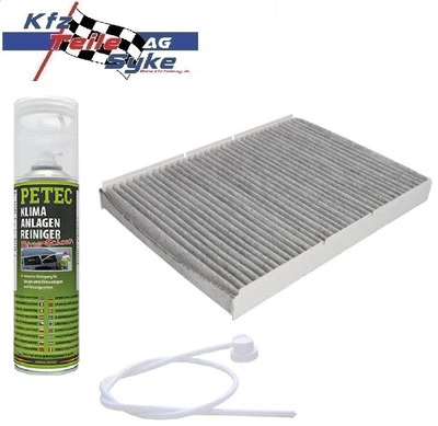 AKTIVKOHLEFILTER + PETEC KLIMAANLAGEN REINIGER 500ML FÜR AUDI SEAT SKODA VW - Bild 1 von 4