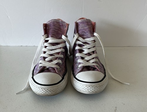 Converse alte elettriche viola glitter bambina taglia 2