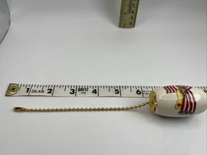 Keramik 2 Zoll Tropfen Hänger Deckenventilator Lichtschalter Zugkette Engel patriotisch - Bild 1 von 7