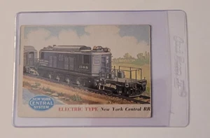TOPPS 1955 vintage RAILS & SAILS CARD #110 "ELECTRIC TYPE" Train SP Short Print - Picture 1 of 3