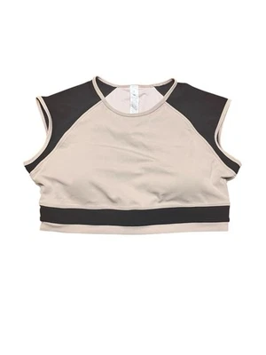 Lululemon Medium Support Sports Bra Black Beige Size XL Criss Cross Tank Top - Image 1 of 4