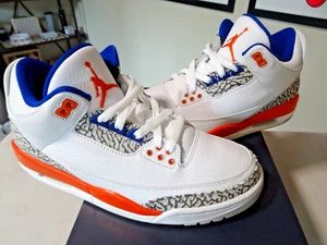 Nike Air Jordan 3 III Retro 'Knicks' SZ 7.5 MENS RARE 136064-148 AJ3 Shoes - Picture 1 of 6