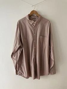 Vineyard Vines OTG Check Shirt Size 2XL 2XT Orange Blue Brrr Fabric (23e) - Picture 1 of 10