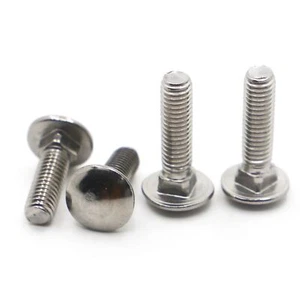 Truss Round Head Screw Coach Bolt Square Neck Carriage GB12 M4 to M12 1 to 10Pcs - Picture 1 of 6