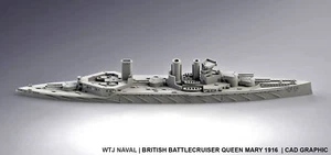 1:700 HMS Queen Mary 1916 - Foto 1 di 1