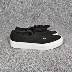 Vans Trainers Womens Uk 4 Black Authentic Knotted - Picture 1 of 19