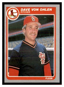 1985 Fleer Dave Von Ohlen #243