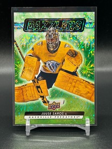 2023-24 Upper Deck Green Dazzlers #DZ-48 Juuse Saros - Nashville Predators