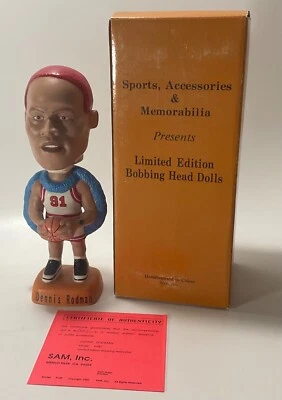 Cabeza Bobble DENNIS RODMAN Pelo Rojo SAMS Chicago Bulls Chicago Bulls Foto 1 de 4