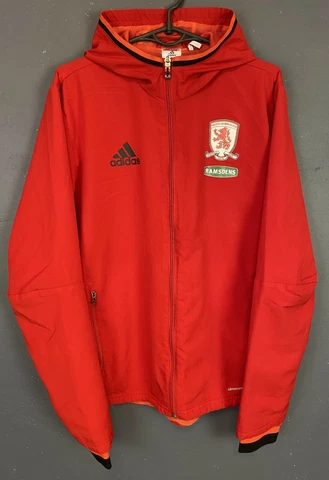 ADIDAS MEN'S FC MIDDLESBROUGH 2016/2017 JACKET TRAINING SOCCER FOOTBALL SIZE S Cover