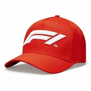 Formula One Tech Collection F1 Large Logo Baseball Hat / Cap in Red or Black - Picture 1 of 17