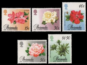 Bermudas 1988 - Mi-N.o 525-529 ** - Estampillada sin montar o nunca montada - Rosas / Rosas - Imagen 1 de 1