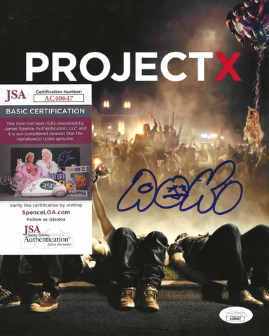Steve Aoki Signed 8x10 Photo w/ JSA COA #AC40647 Project X Cover