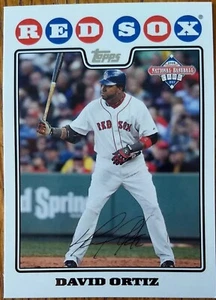 DAVID ORTIZ, 2008 TOPPS NATIONAL BASEBALL CARD DAY #4 - Picture 1 of 2