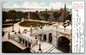 Postal Grand Staircase State Capitol Grounds Albany Nueva York - Imagen 1 de 2