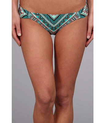 BODY GLOVE LOST TEMPLE BALI SIDE RUCHED BIKINI SWIM BOTTOMS BLUE XXS $49 - Image 1 of 4