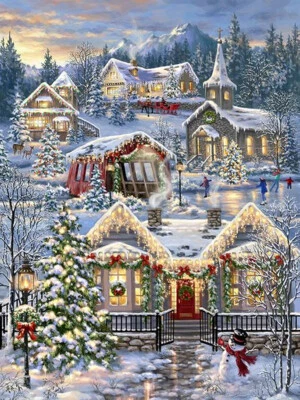 Springbok Christmas Village 1000 Piece Jigsaw Puzzle By Dona Gelsinger - Image 1 of 3
