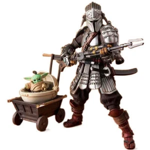 Bandai Tamashii Nations Star Wars Ronin Mandalorian Beskar Armor & Grogu figure - Picture 1 of 5