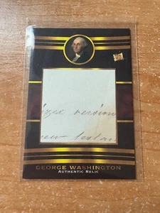 GEORGE WASHINGTON AUTHENTIC HANDWRITTEN RELIC CARD PIECES OF THE PAST 2023  - Bild 1 von 2