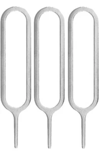 3x Sim Karten Pin Nadel Öffner Stift SlotTool iPhone Samsung Huawei LG Sony Xia - Bild 1 von 3