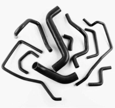 Kit de manguera de radiador calentador de silicona negro Fit 08-14 Subaru Impreza WRX/STi GRB/GH Foto 1 de 4