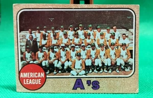 1968 Topps 554 Oakland Athletics Team - Picture 1 of 3